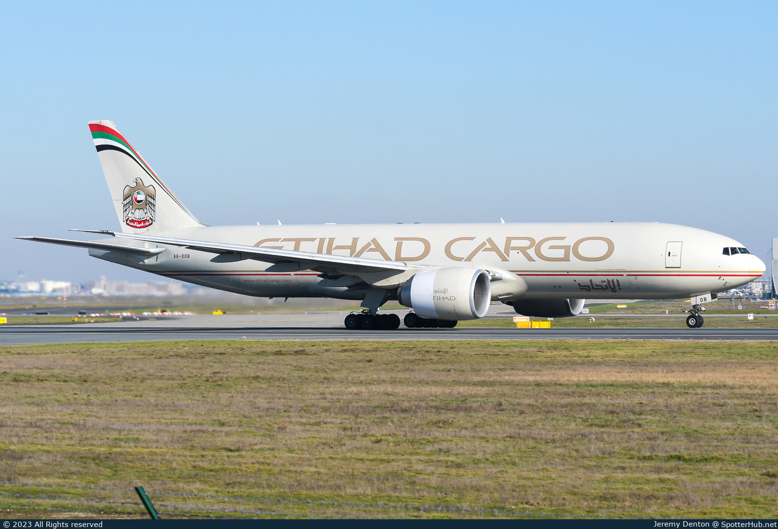 Photo of A6-DDB - Boeing 777-FFX operated by Etihad Cargo