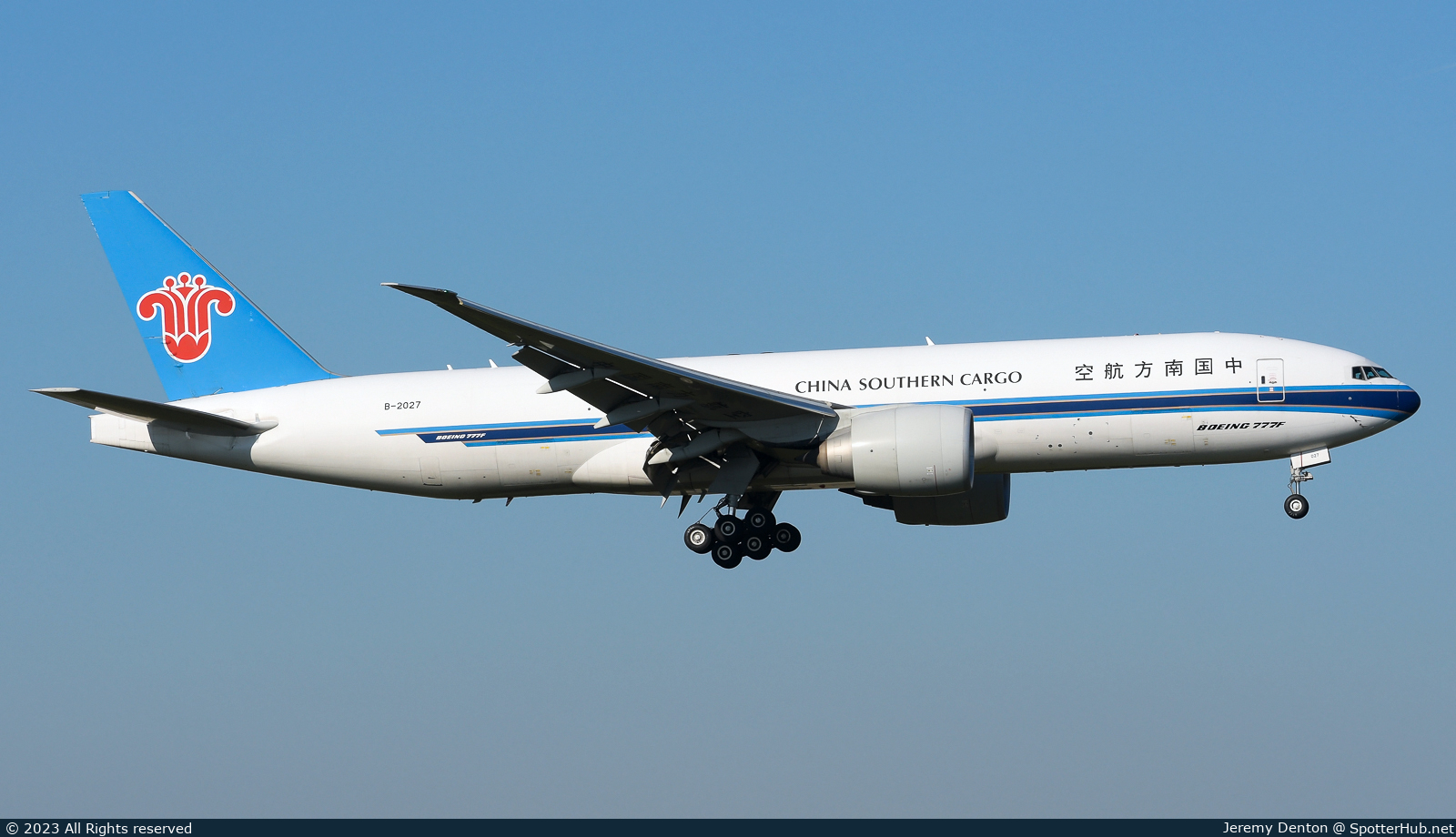 Photo of B-2027 - Boeing 777-F1B operated by China Southern Cargo