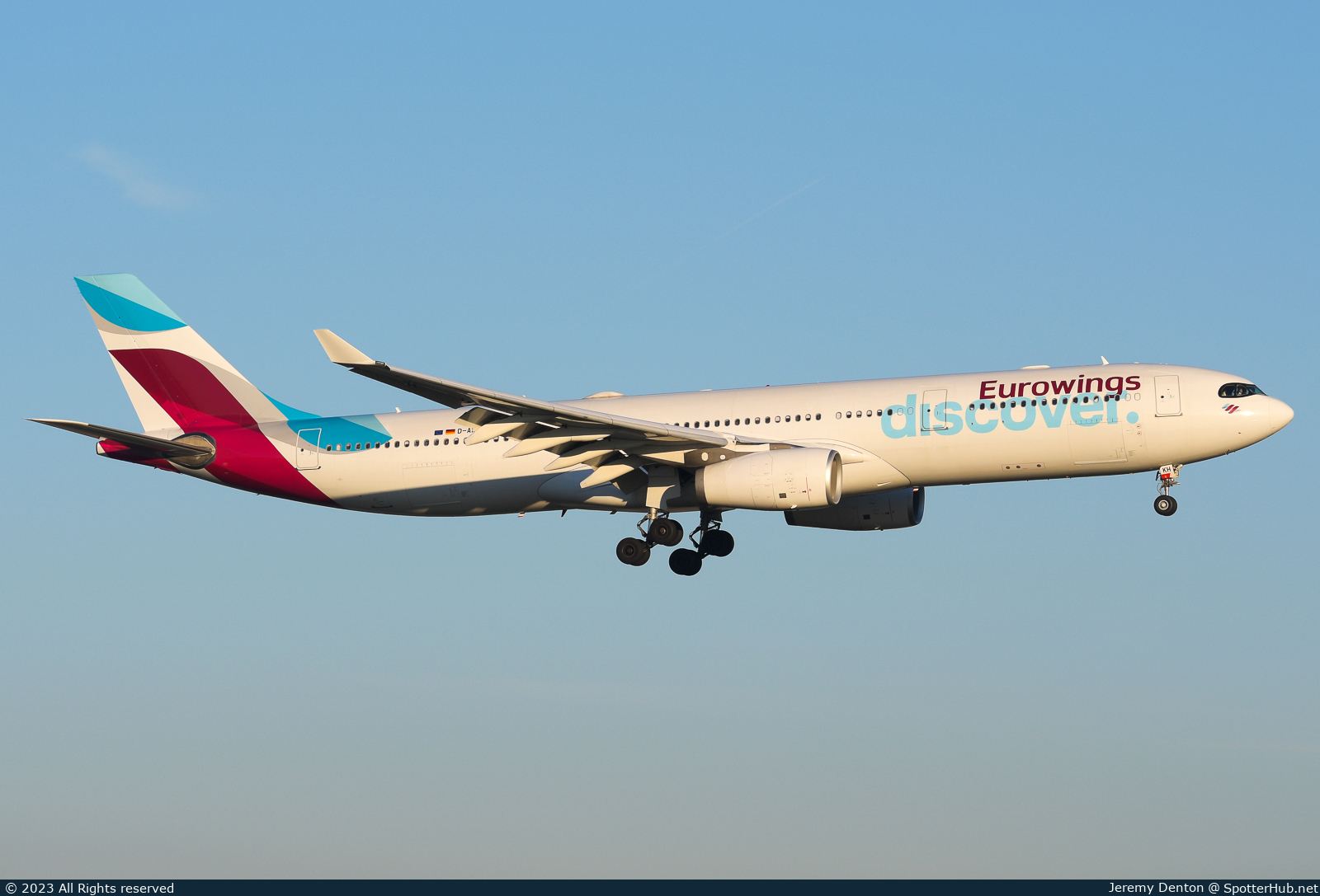 Photo of D-AIKH - Airbus A330-343 operated by Eurowings Discover