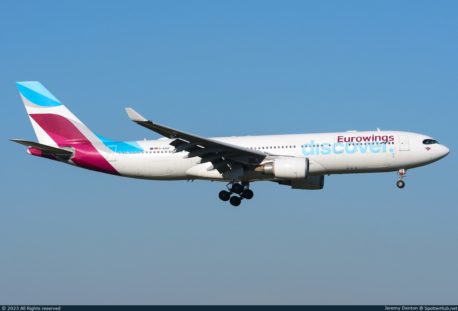 Photo of D-AXGF - Airbus A330-203 operated by Eurowings Discover