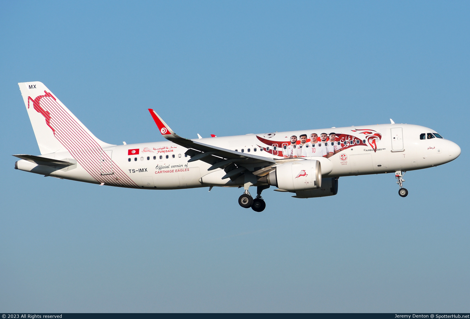 Photo of TS-IMX - Airbus A320-251N operated by Tunisair