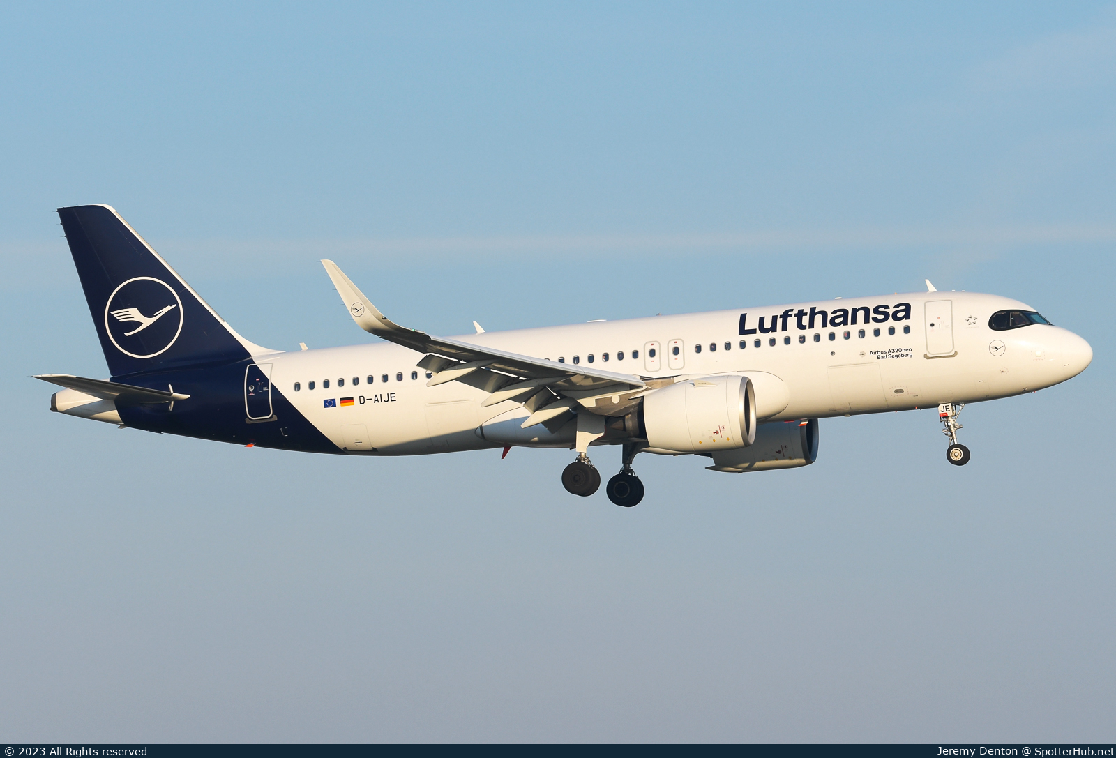 Photo of D-AIJE - Airbus A320-271N operated by Lufthansa