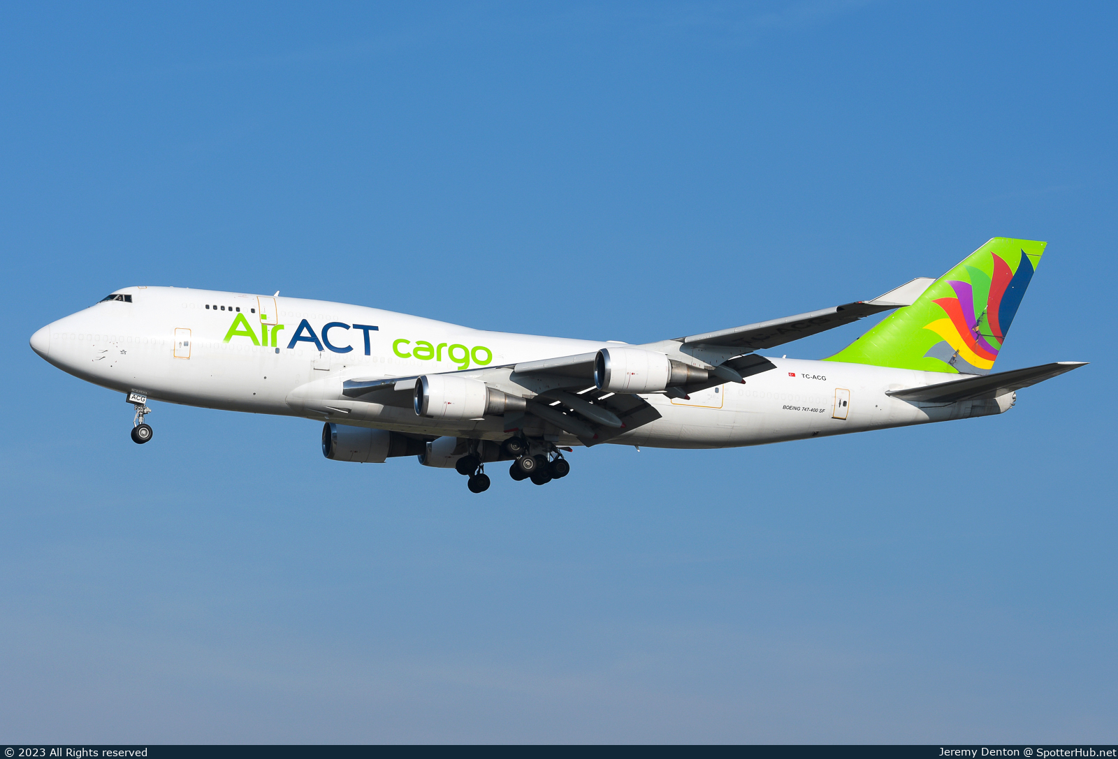 Photo of TC-ACG - Boeing 747-481(BDSF) operated by Air ACT