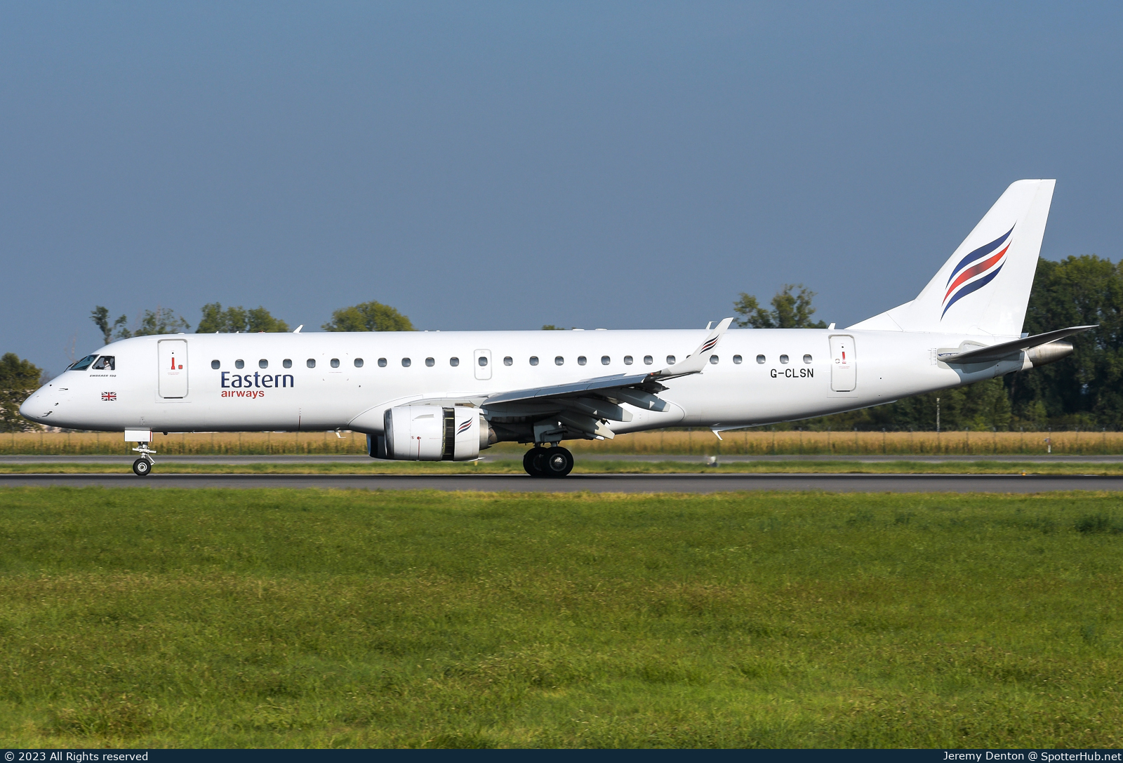 Photo of G-CLSN - Embraer ERJ-190LR operated by Eastern Airways