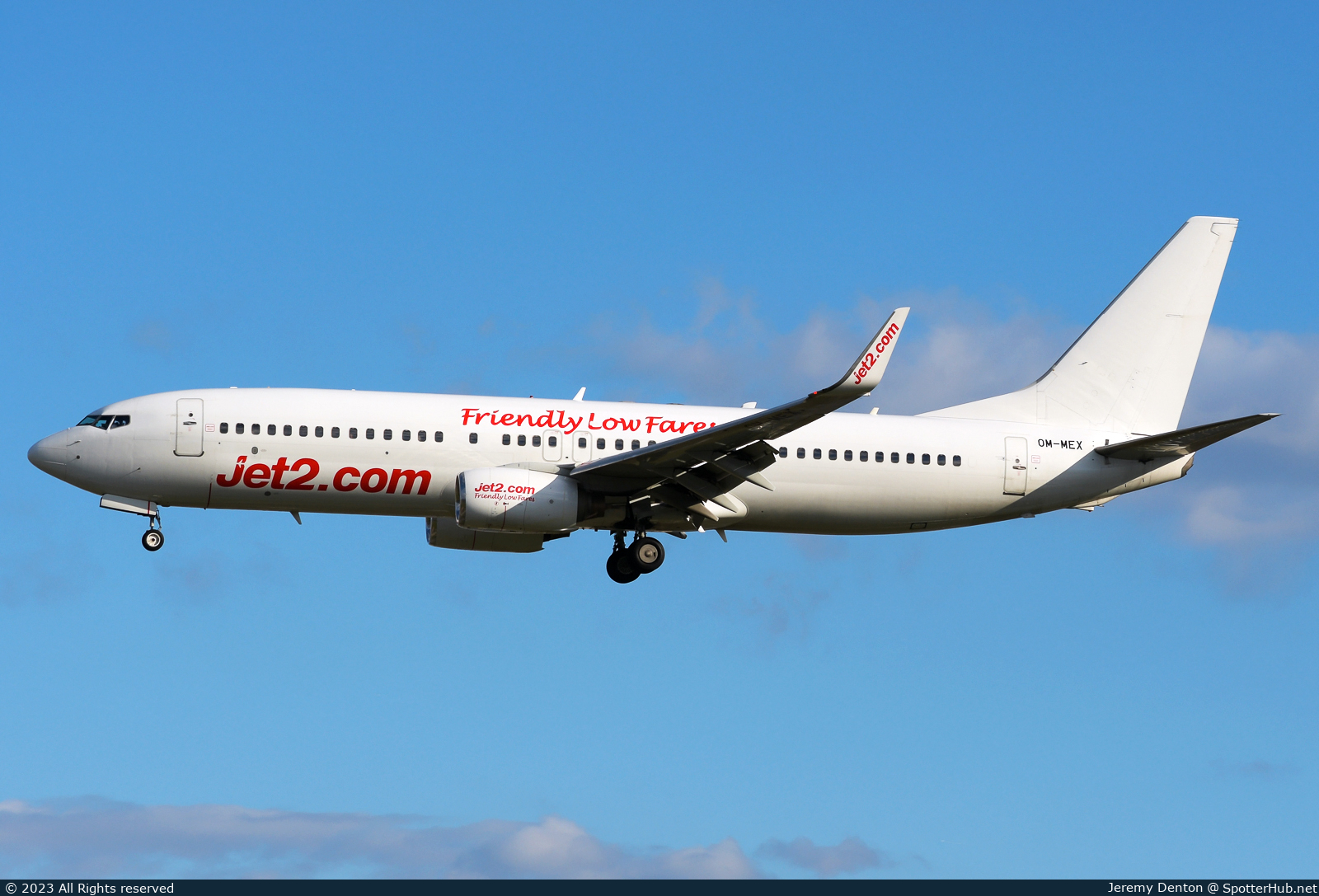 Photo of OM-MEX - Boeing 737-8GJ operated by Jet2 (opb AirExplore)