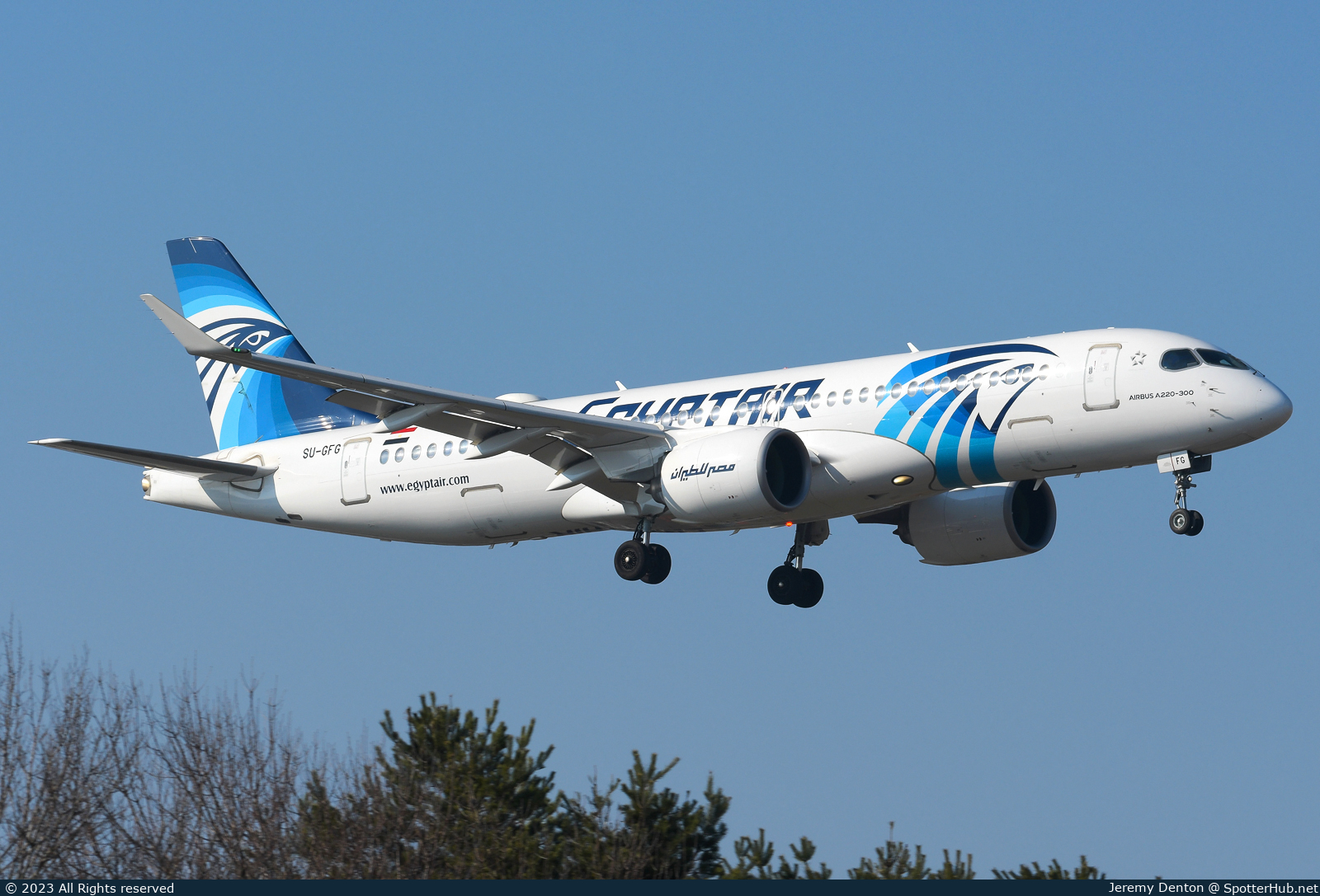 Photo of SU-GFG - Airbus A220-300 operated by Egyptair