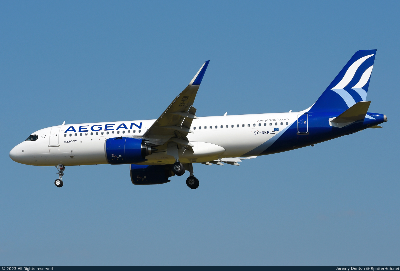 Photo of SX-NEM - Airbus A320-271N operated by Aegean Airlines