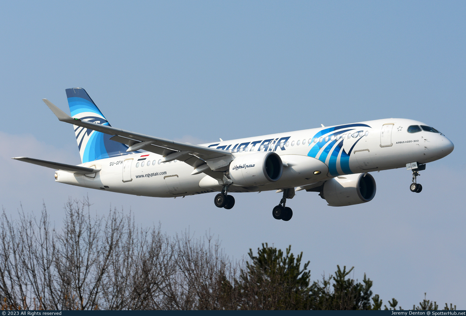 Photo of SU-GFH - Airbus A220-300 operated by Egyptair