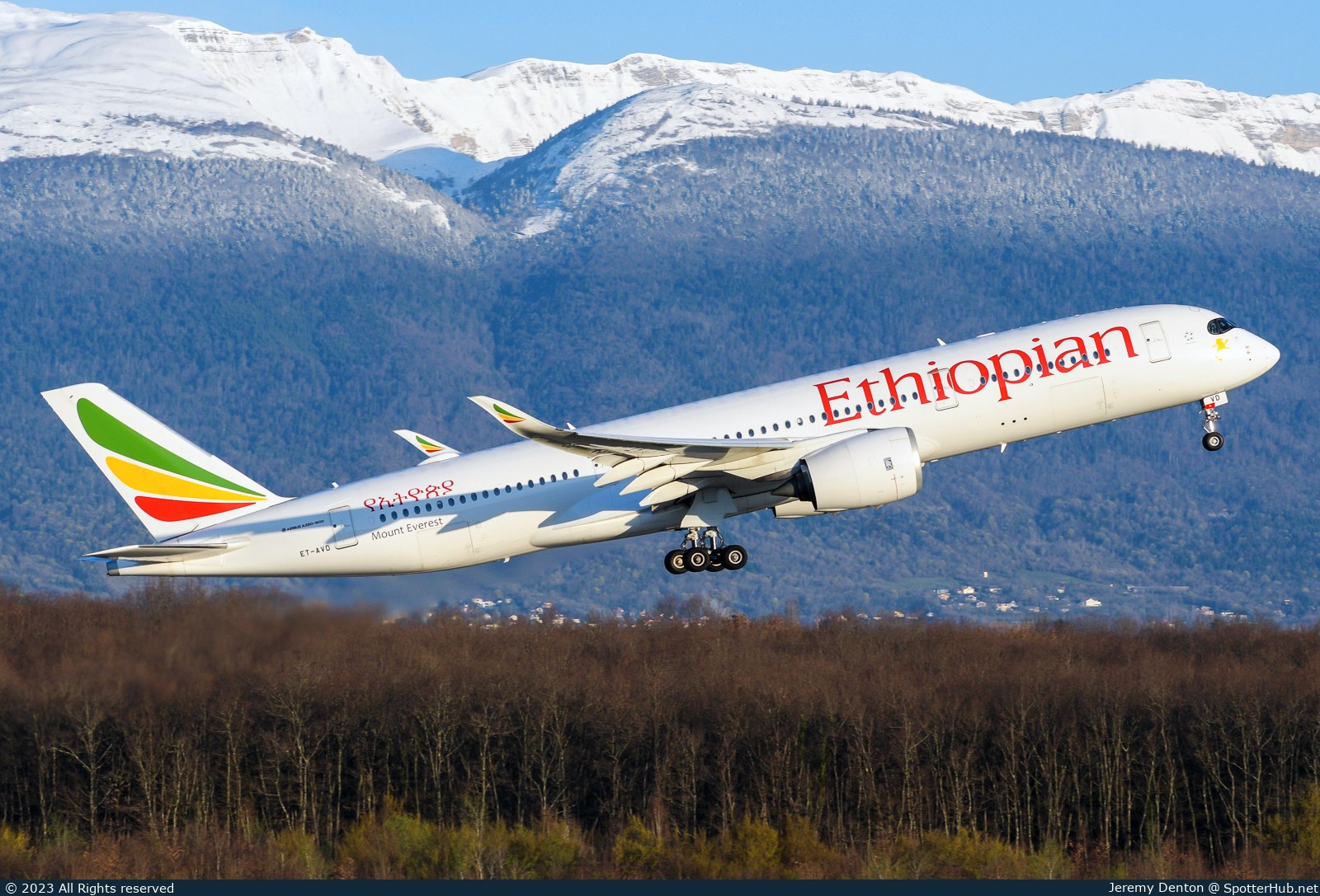 Photo of ET-AVD - Airbus A350-941 operated by Ethiopian Airlines