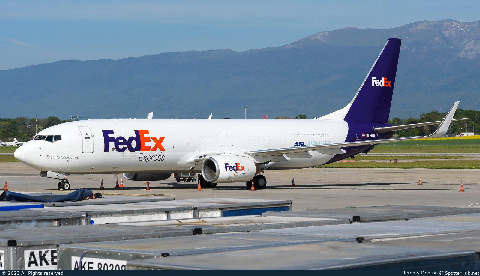 Photo of OE-IWD - Boeing 737-8AS(BCF) operated by FedEx (opb ASL Airlines Belgium)
