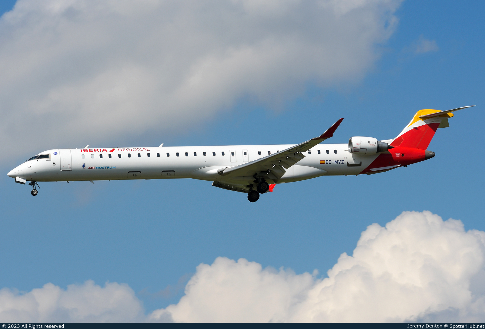 Photo of EC-MVZ - Bombardier CRJ-1000 operated by Iberia Regional (opb Air Nostrum)