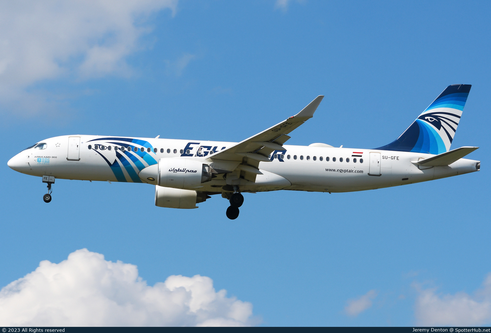 Photo of SU-GFE - Airbus A220-300 operated by Egyptair