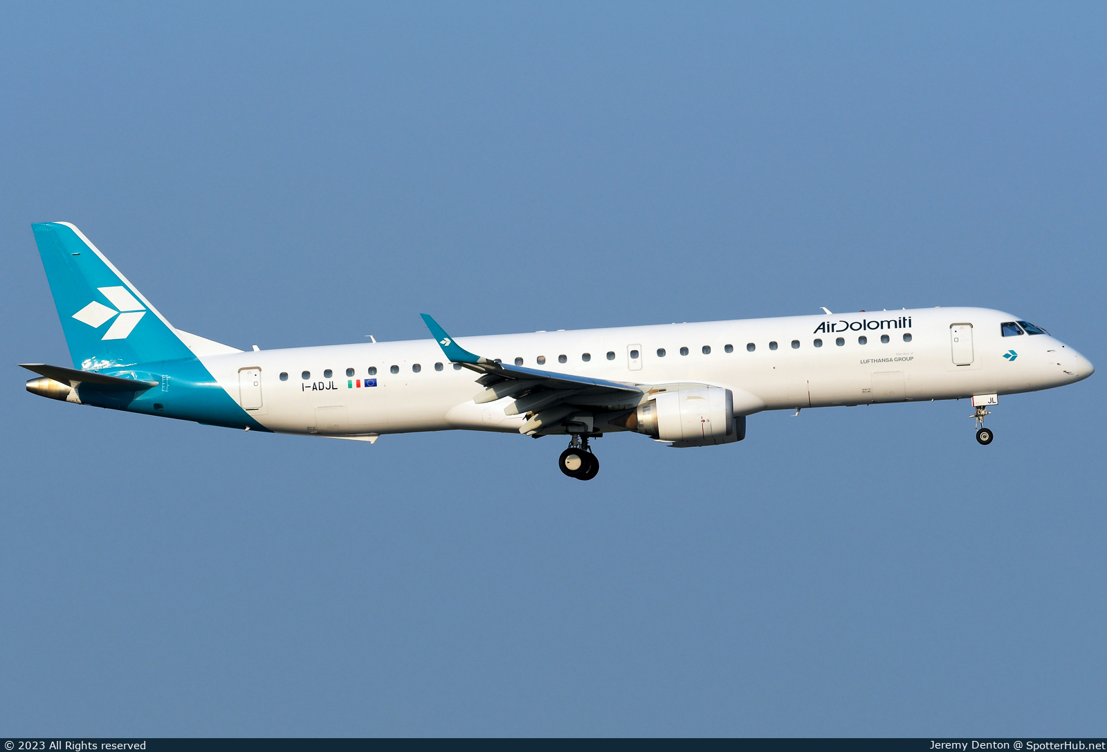 Photo of I-ADJL - Embraer ERJ-195LR operated by Air Dolomiti