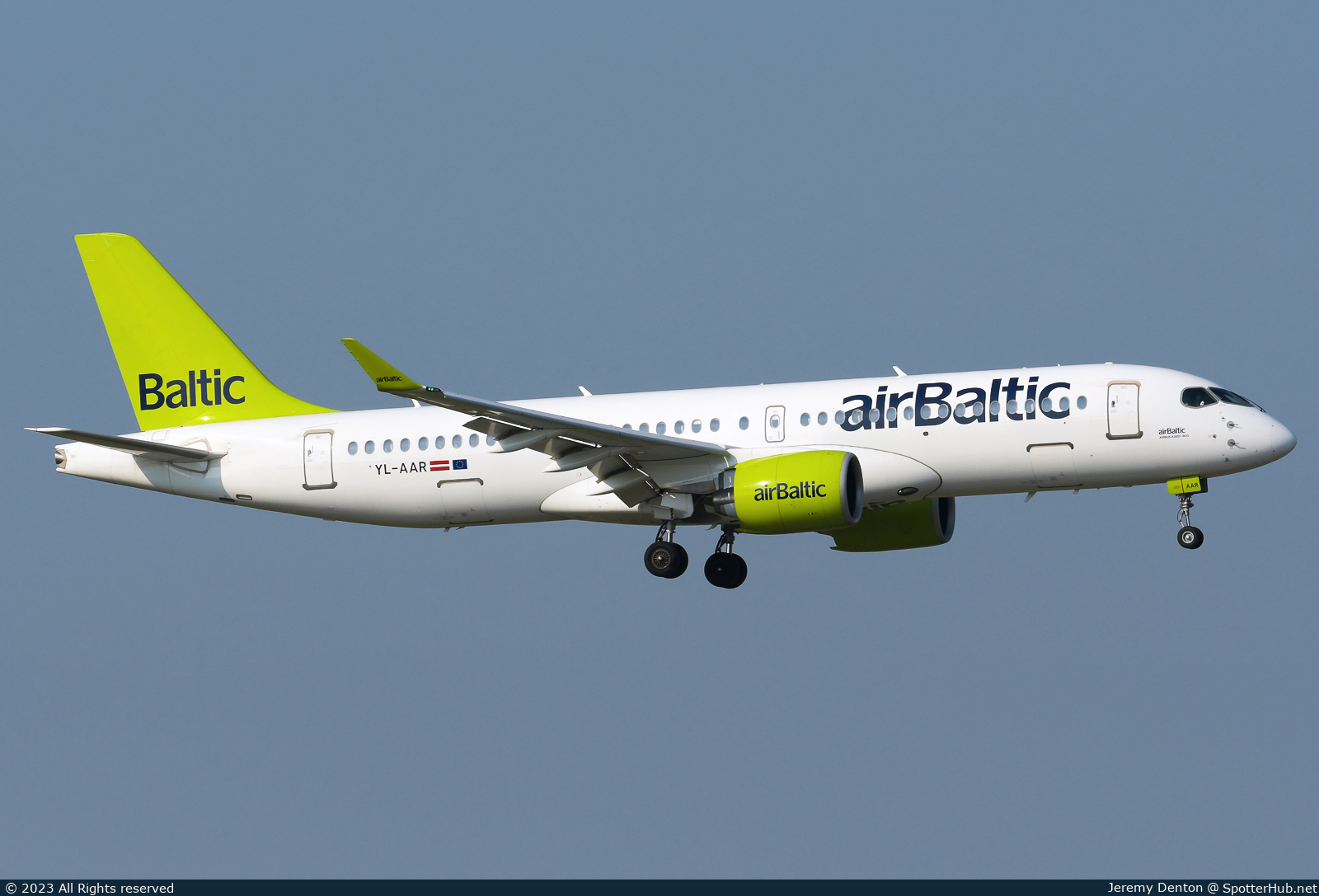Photo of YL-AAR - Airbus A220-300 operated by airBaltic