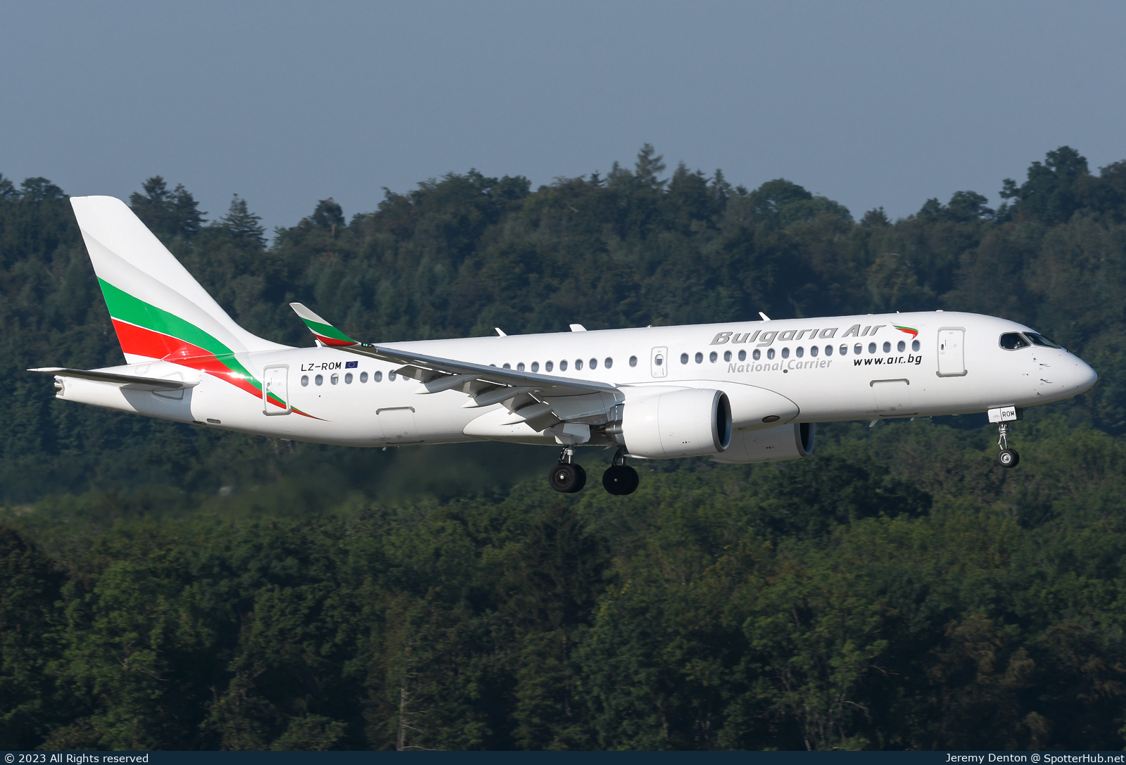 Photo of LZ-ROM - Airbus A220-300 operated by Bulgaria Air