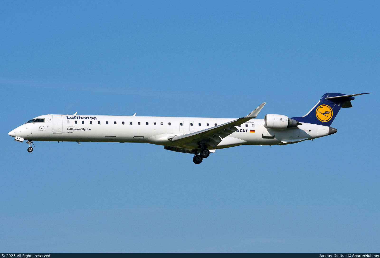 Photo of D-ACKF - Bombardier CRJ-900LR operated by Lufthansa CityLine