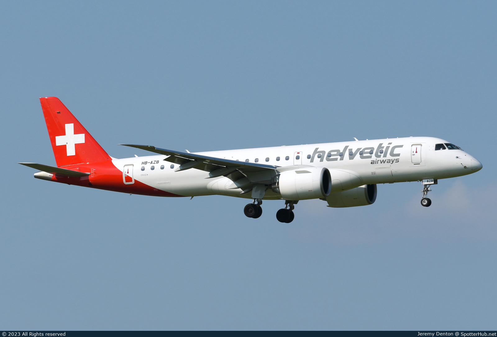 Photo of HB-AZB - Embraer ERJ-190-E2 operated by Helvetic Airways