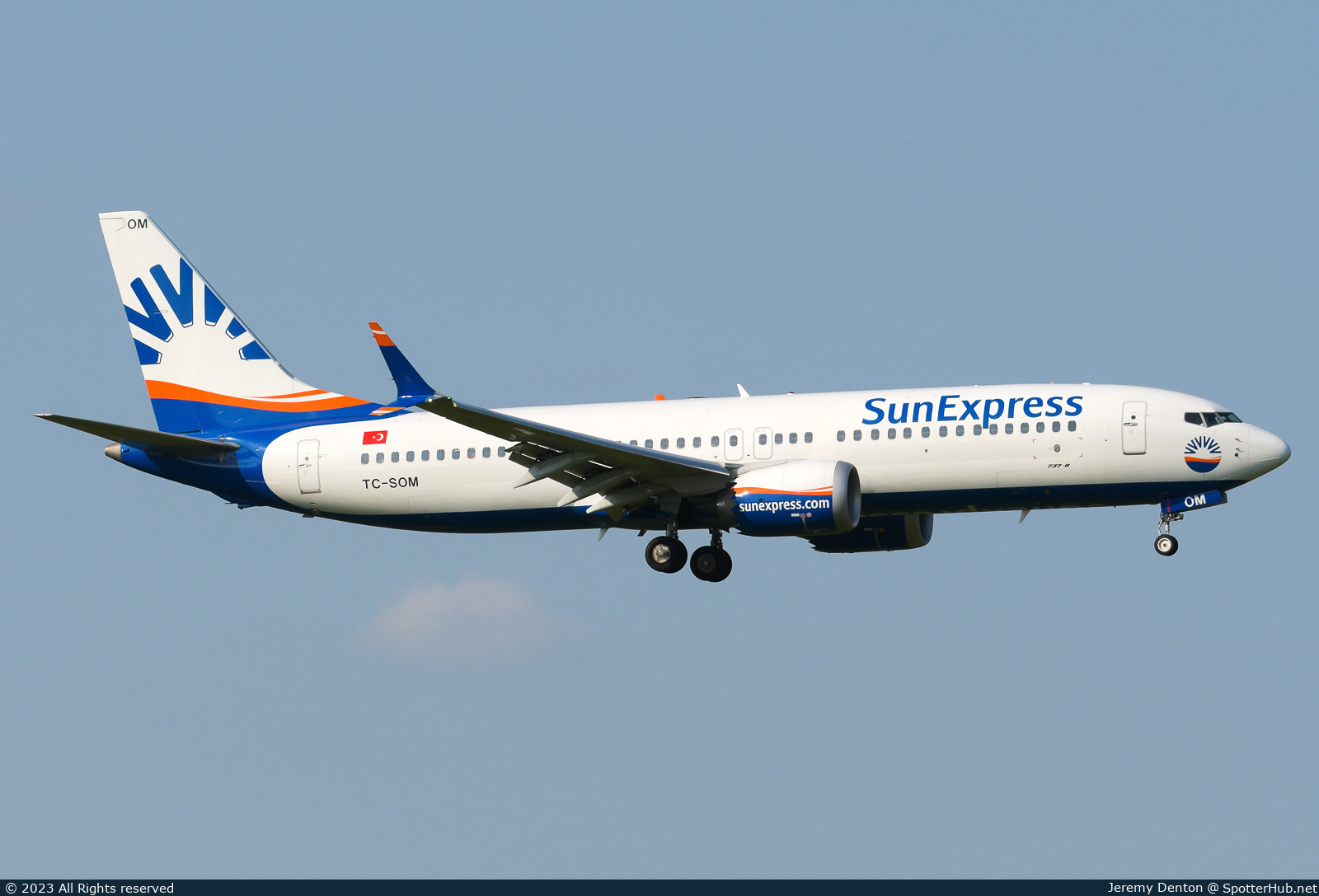 Photo of TC-SOM - Boeing 737 MAX 8 operated by SunExpress