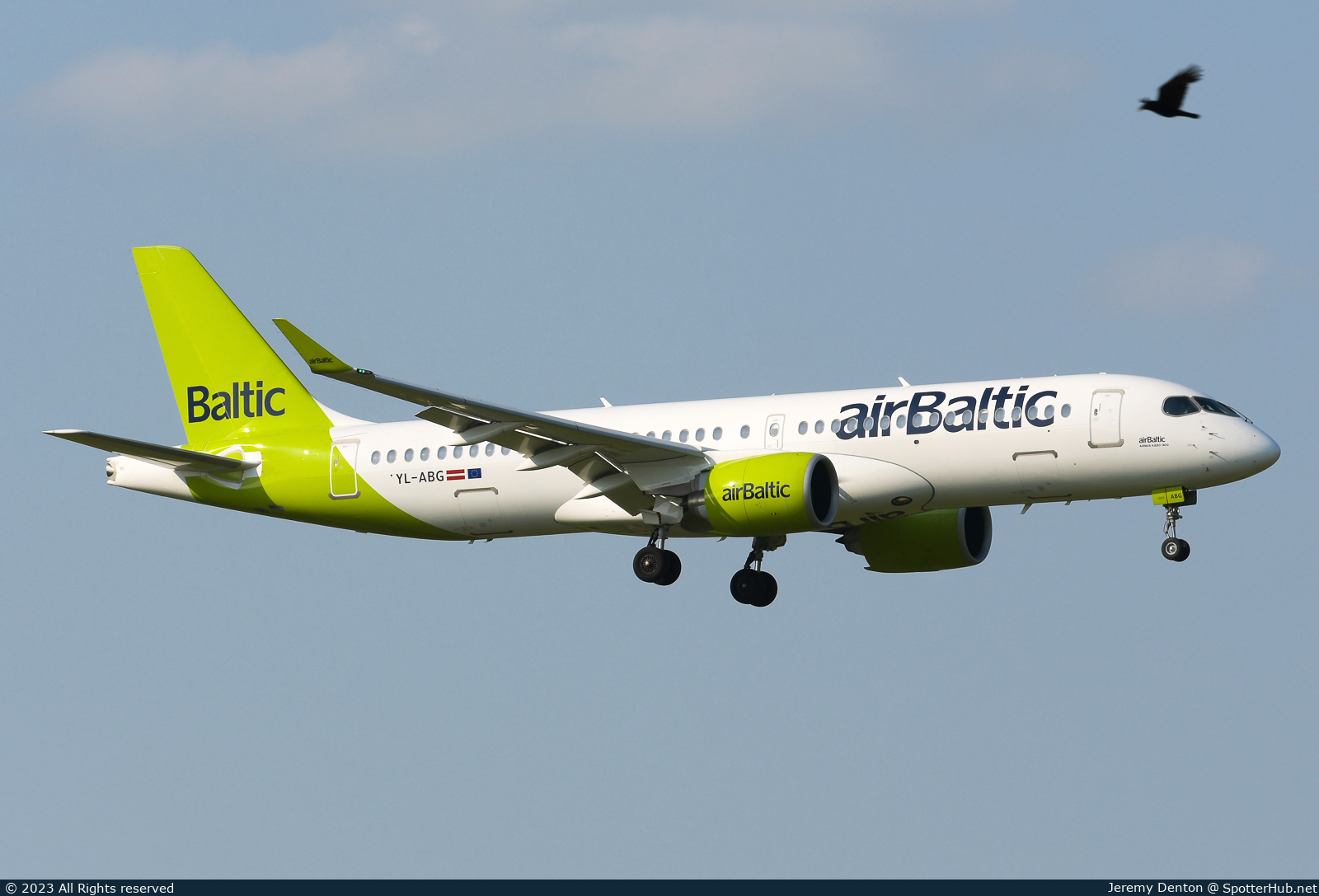 Photo of YL-ABG - Airbus A220-300 operated by airBaltic