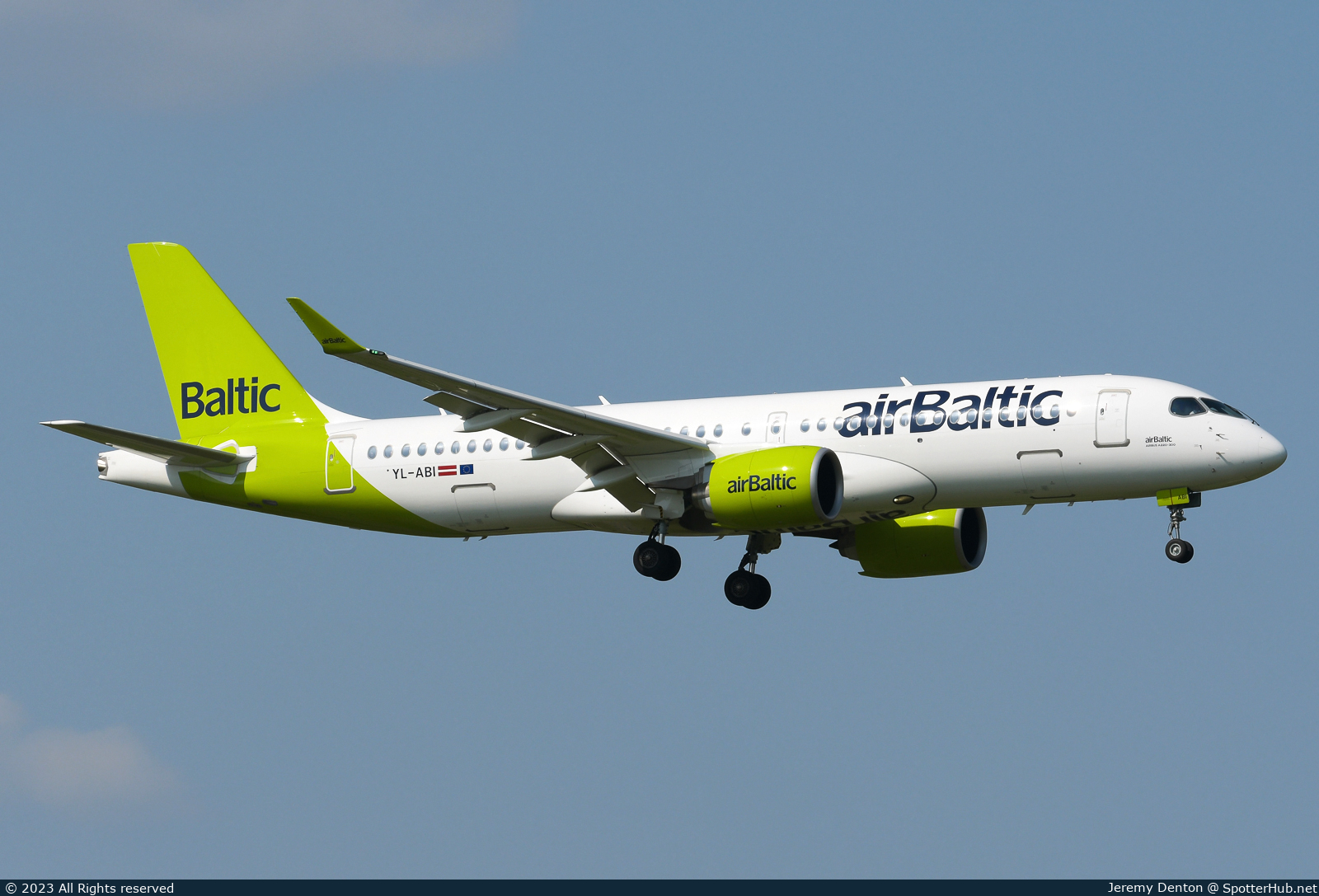 Photo of YL-ABI - Airbus A220-300 operated by airBaltic
