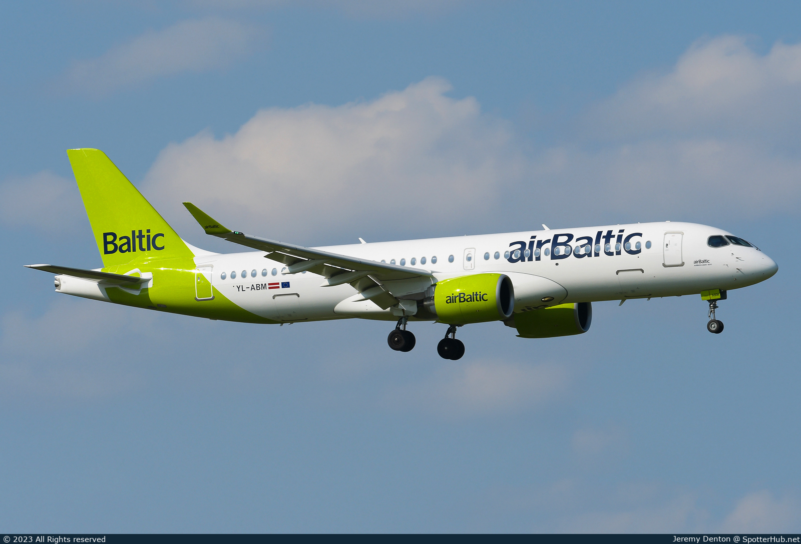 Photo of YL-ABM - Airbus A220-300 operated by airBaltic