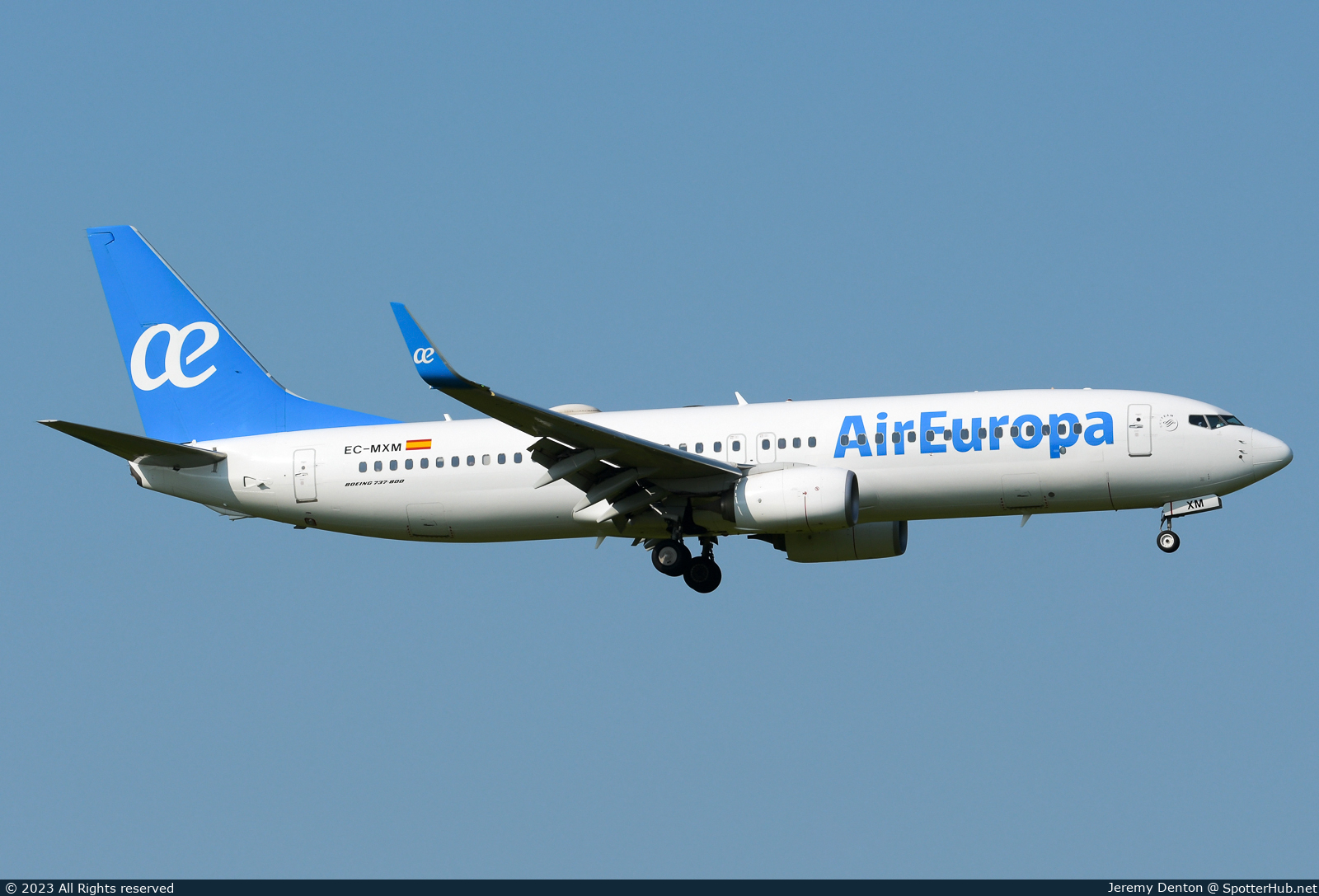 Photo of EC-MXM - Boeing 737-85P operated by Air Europa