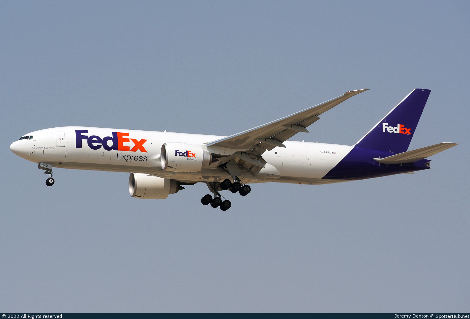 Photo of N847FD - Boeing 777-F operated by FedEx