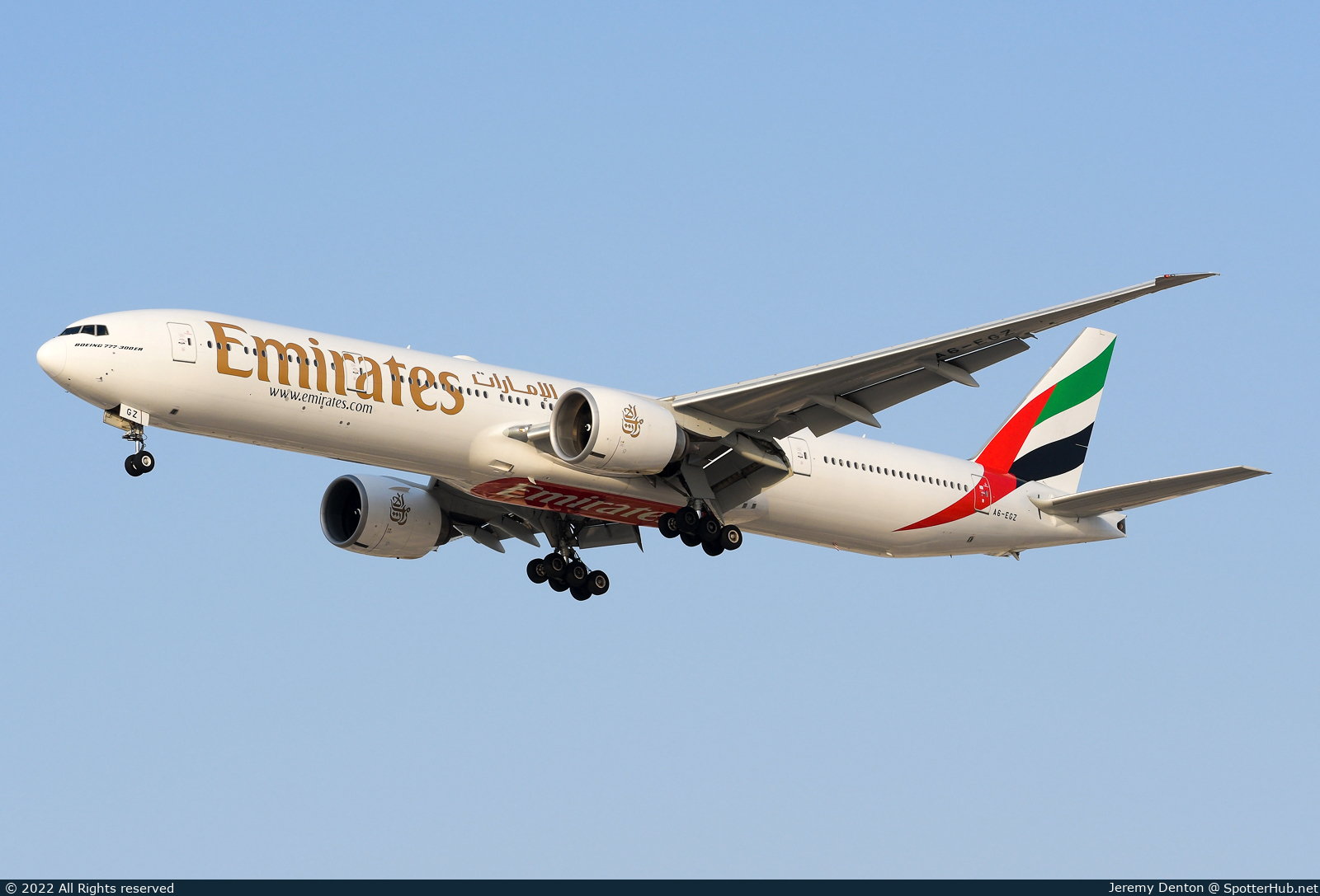Photo of A6-EGZ - Boeing 777-31H(ER) operated by Emirates