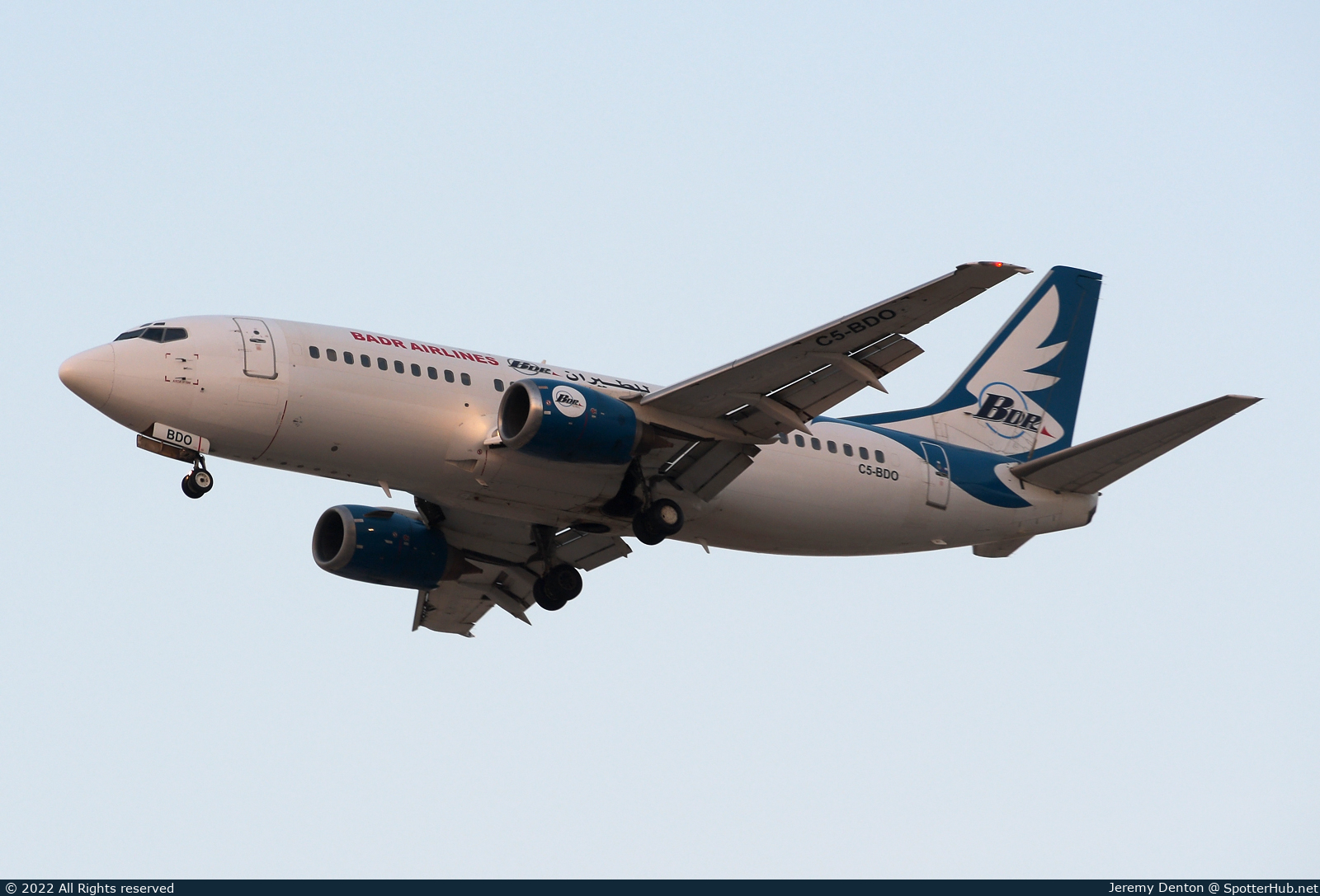 Photo of C5-BDO - Boeing 737-36N operated by Badr Airlines