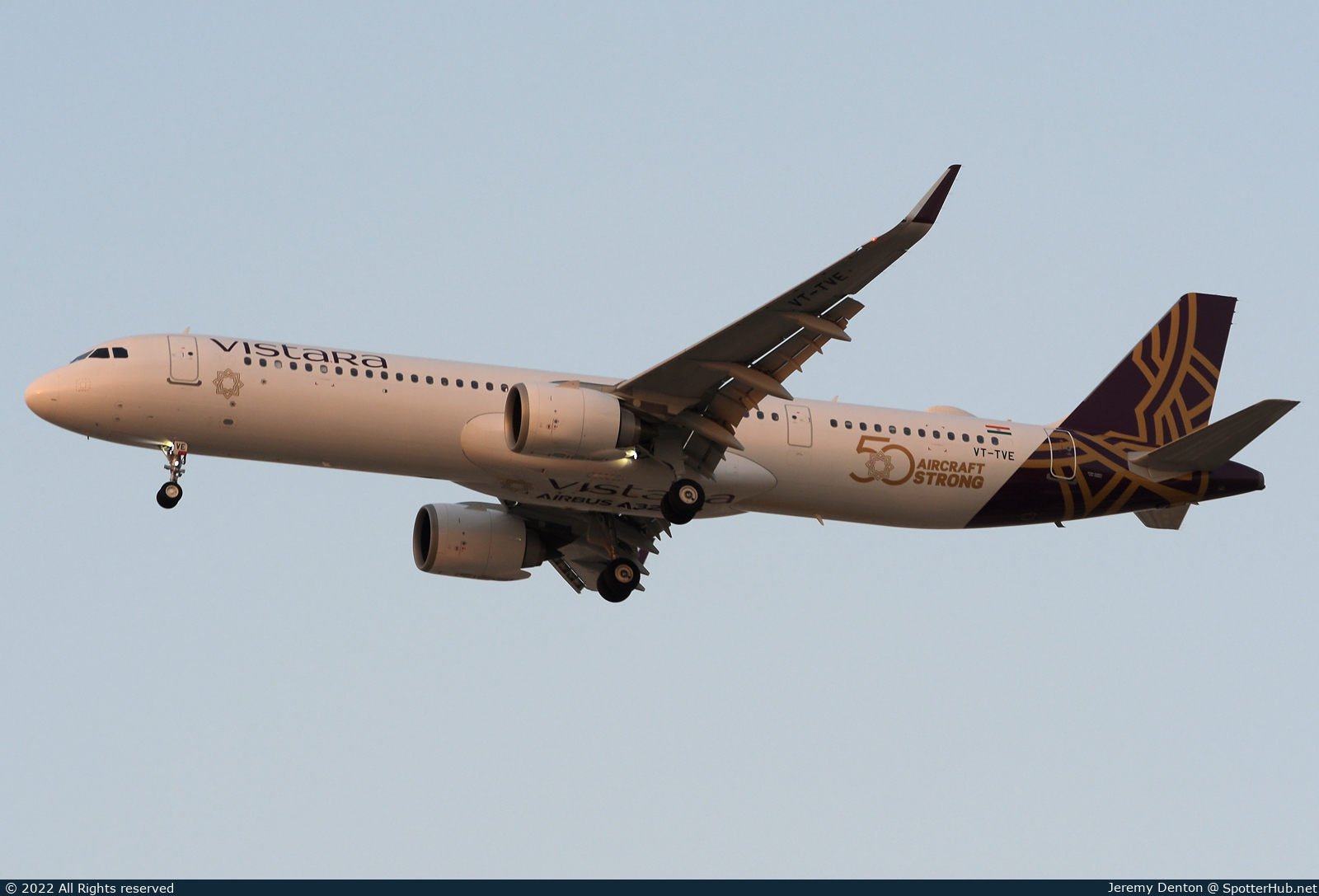 Photo of VT-TVE - Airbus A321-251NX operated by Vistara