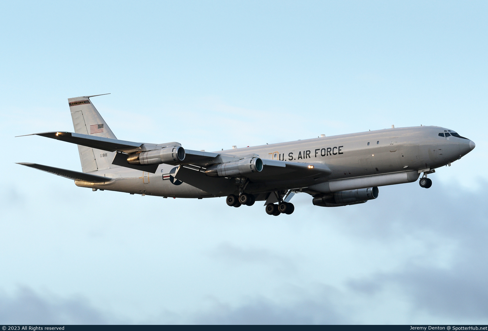 Photo of 02-9111 - Northrop Grumman E-8C Joint STARS operated by US Air Force