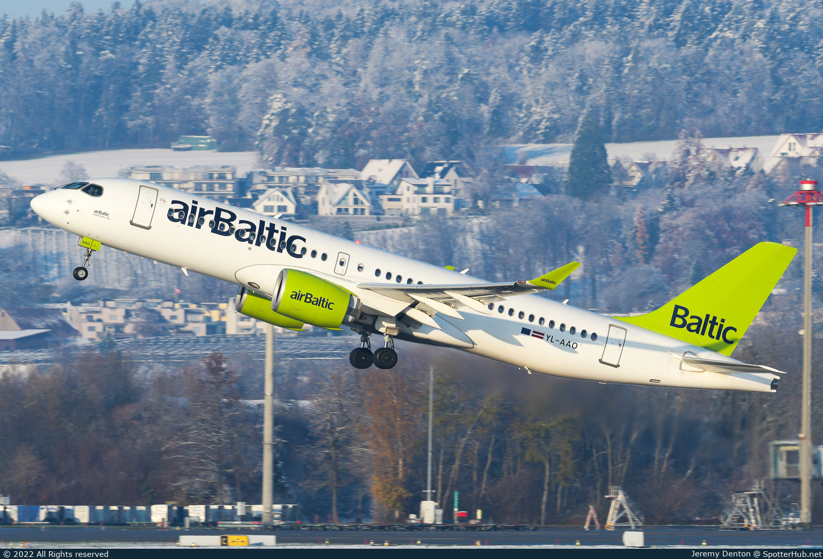 Photo of YL-AAO - Airbus A220-300 operated by airBaltic