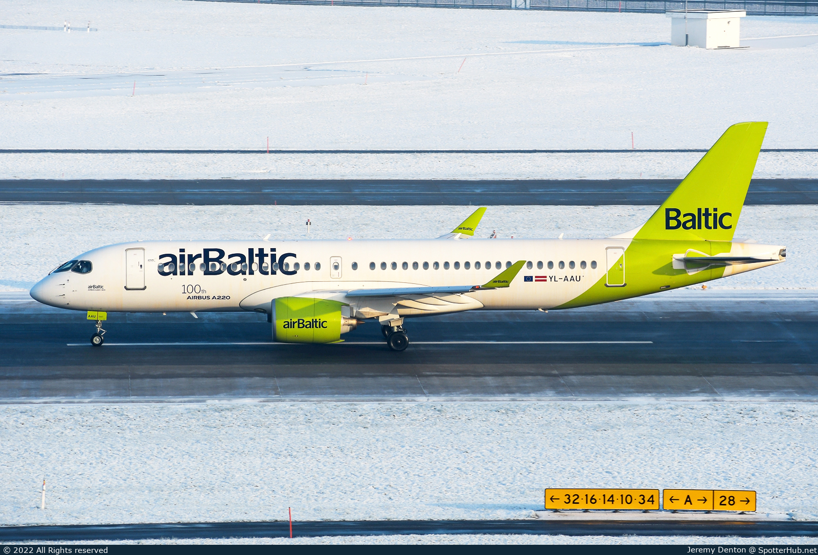 Photo of YL-AAU - Airbus A220-300 operated by airBaltic