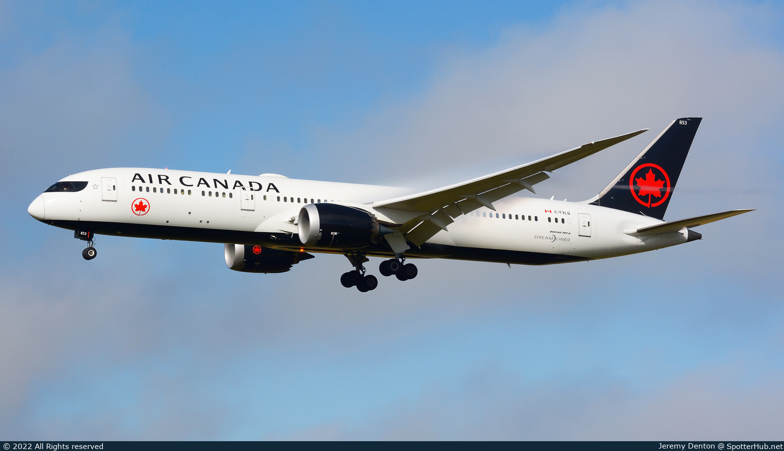 Photo of C-FVLQ - Boeing 787-9 Dreamliner operated by Air Canada