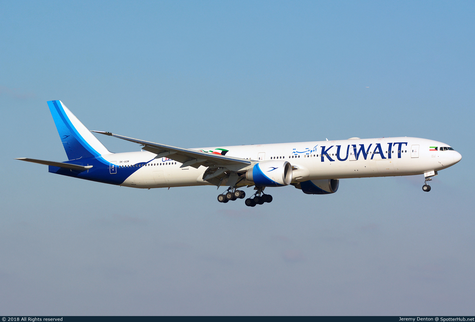 Photo of 9K-AOM - Boeing 777-369(ER) operated by Kuwait Airways