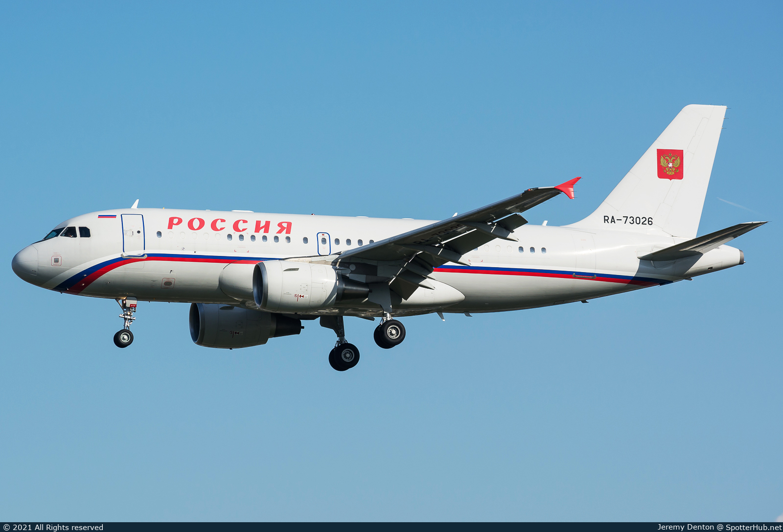 Photo of RA-73026 - Airbus A319-115(CJ) operated by Rossiya Special Flight Detachment