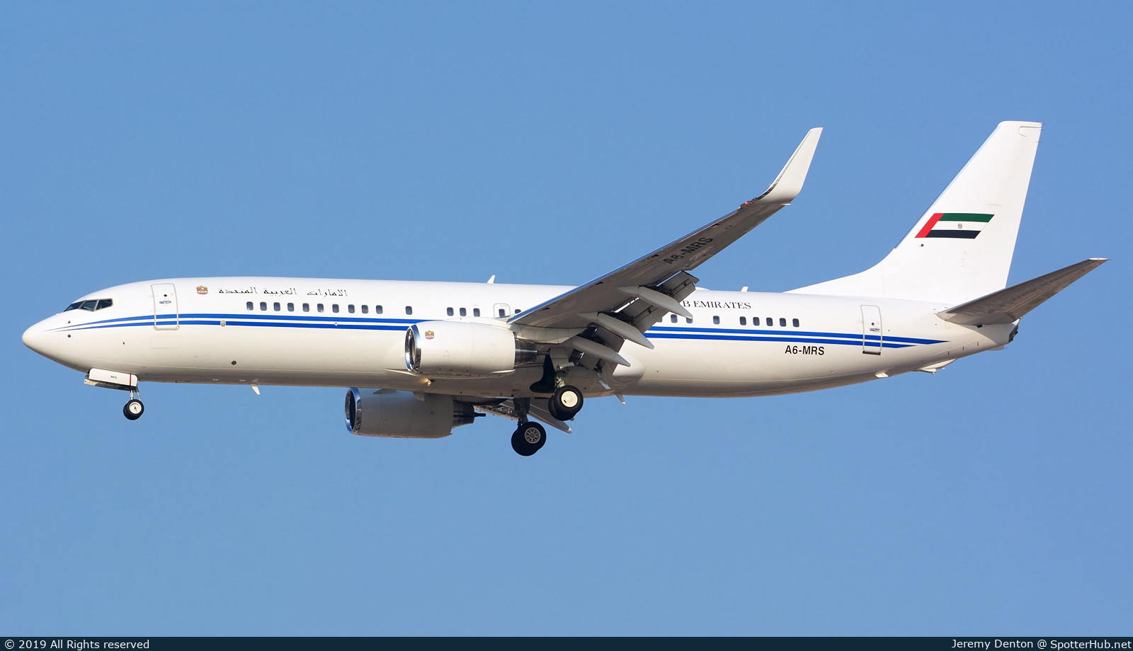 Photo of A6-MRS - Boeing 737-8E0(BBJ2) operated by Dubai Royal Air Wing