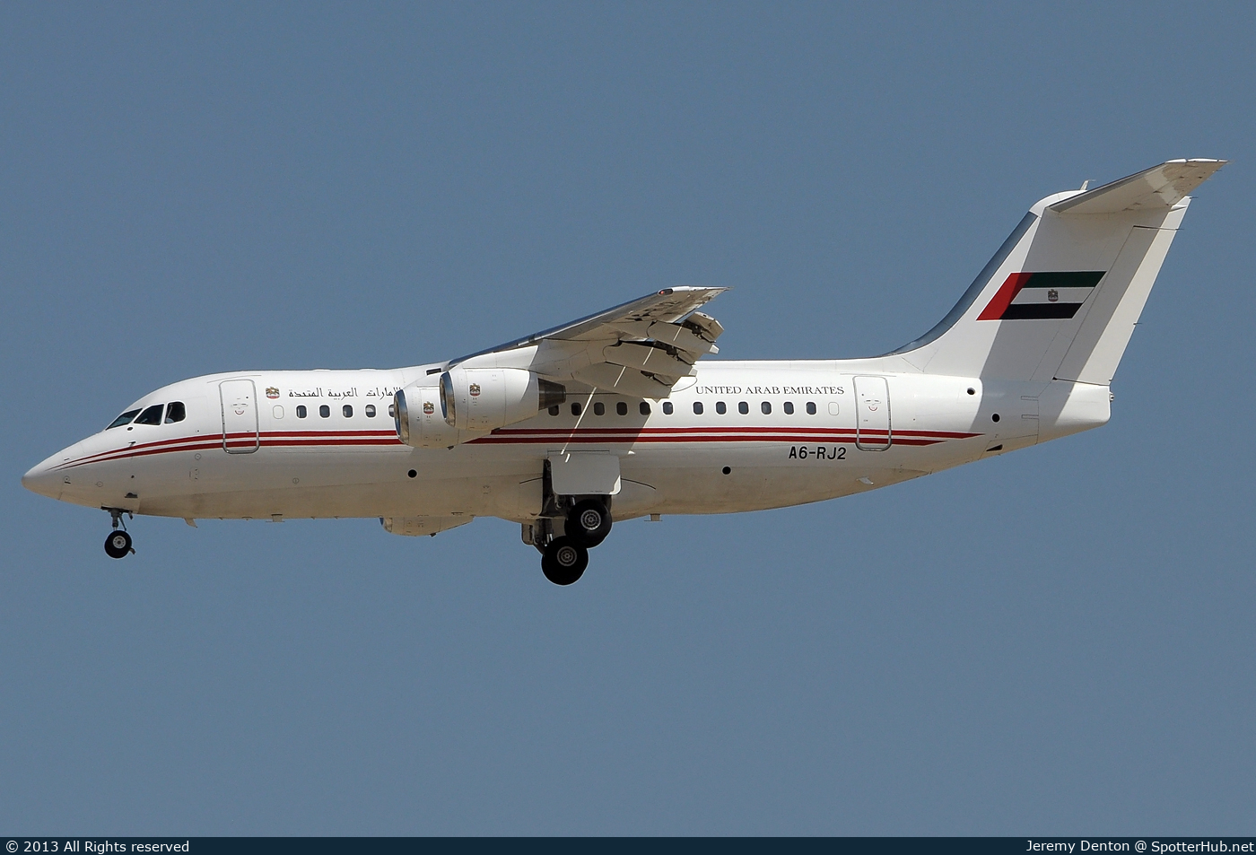 Photo of A6-RJ2 - British Aerospace Avro RJ85 operated by Dubai Royal Air Wing