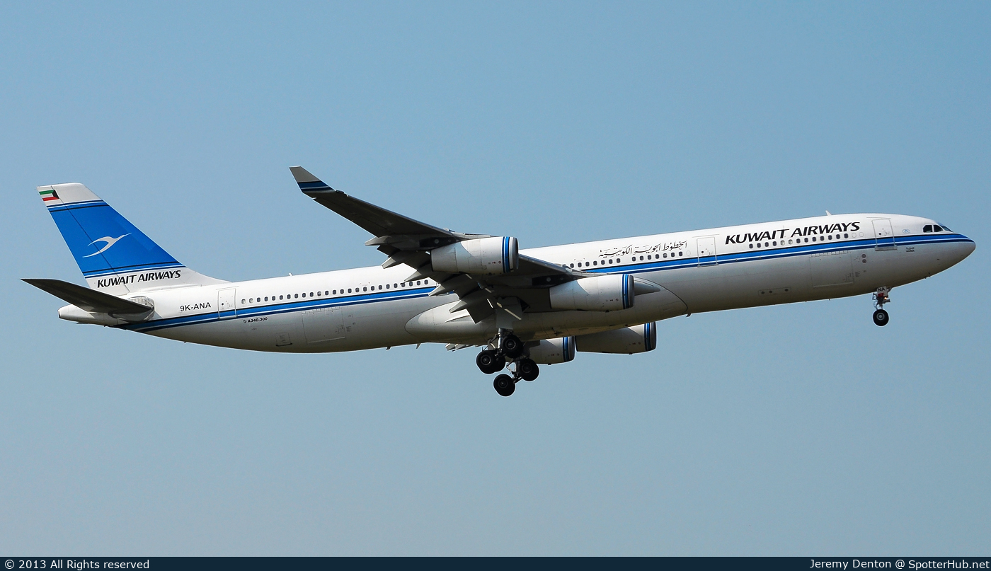 Photo of 9K-ANA - Airbus A340-313 operated by Kuwait Airways