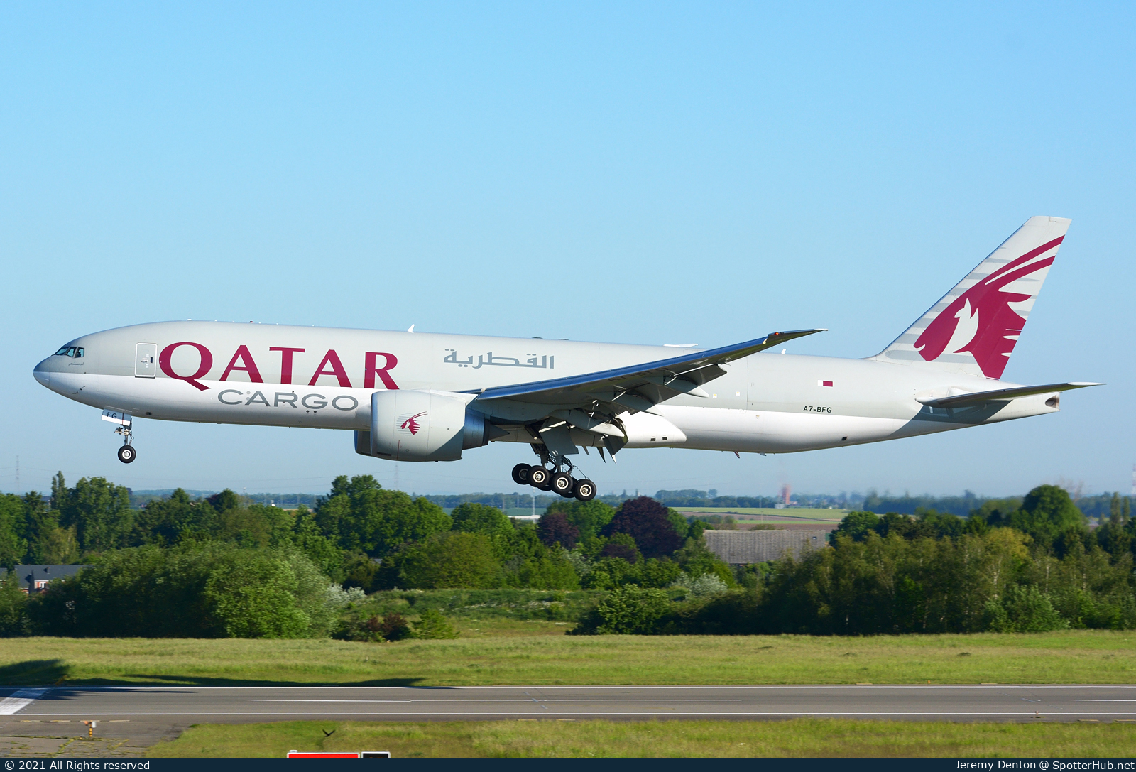 Photo of A7-BFG - Boeing 777-FDZ operated by Qatar Airways Cargo
