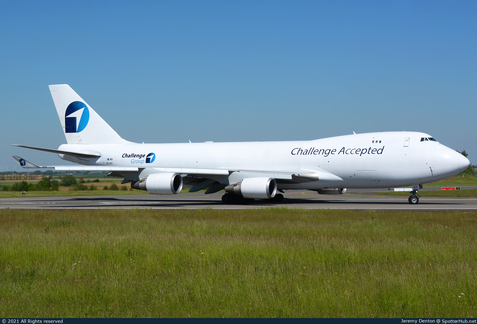 Photo of OO-ACF - Boeing 747-4EVF(ER) operated by Challenge Airlines BE