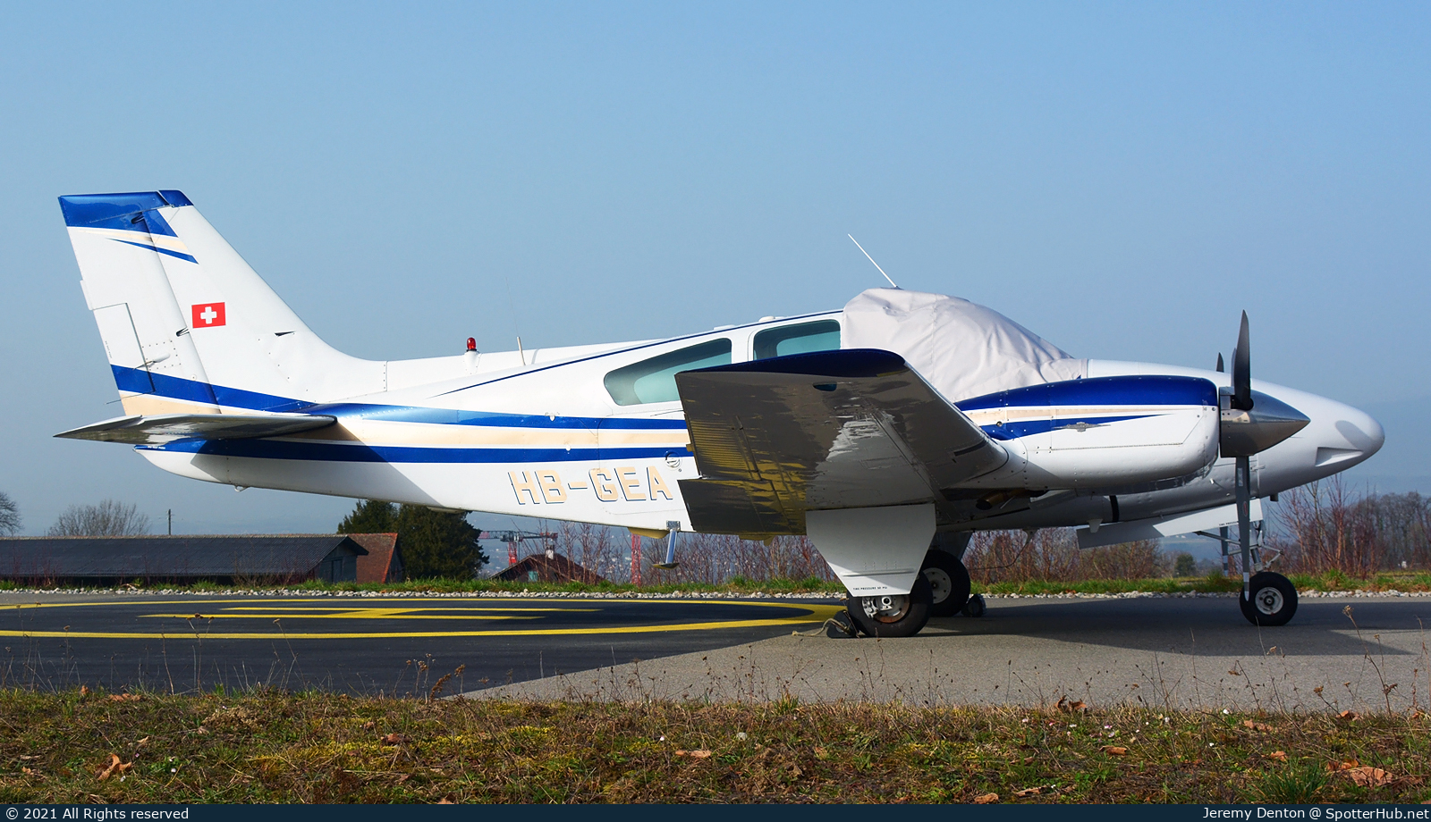 Photo of HB-GEA - Beechcraft 95-55 Baron operated by Private