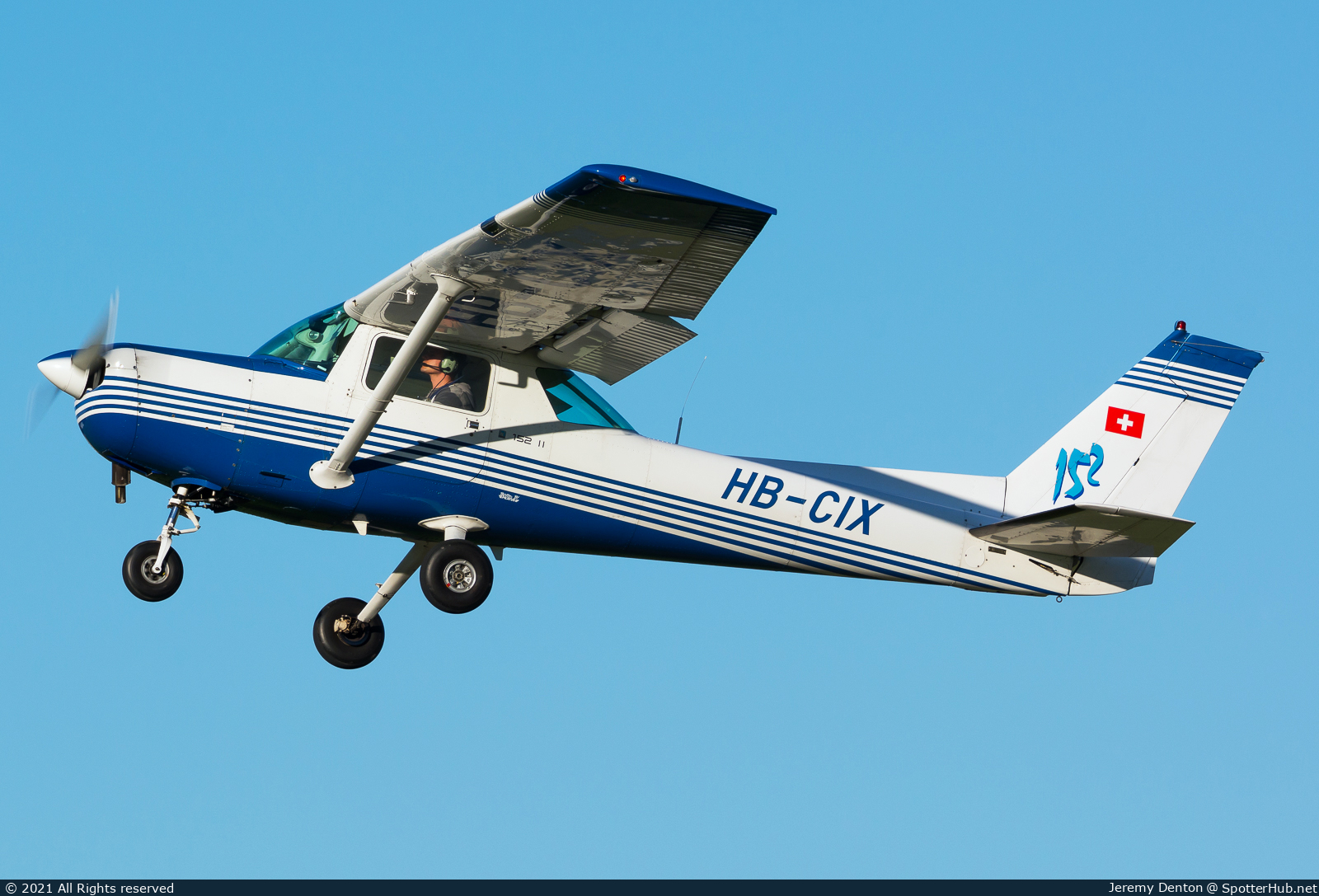 Photo of HB-CIX - Reims-Cessna F152 II operated by ASFG Ausserschwyzer Fluggemeinschaft Wangen