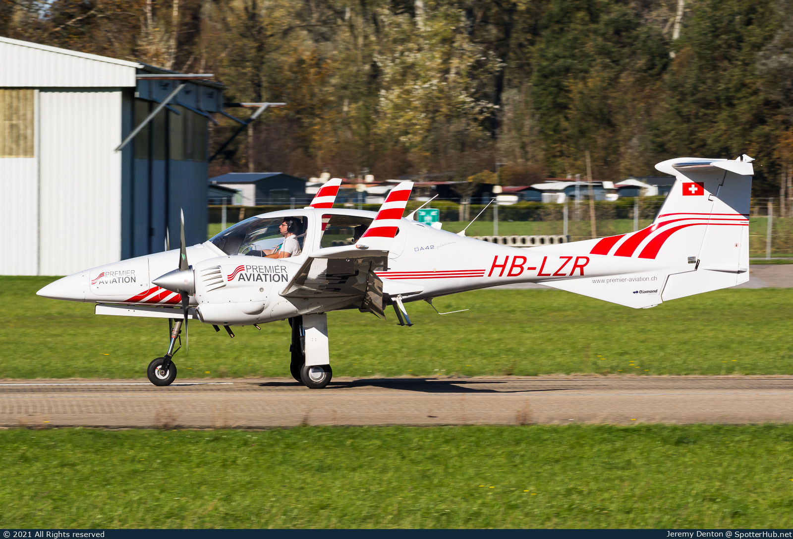 Photo of HB-LZR - Diamond DA42 Twin Star operated by Fliegerschule St. Gallen - Altenrhein