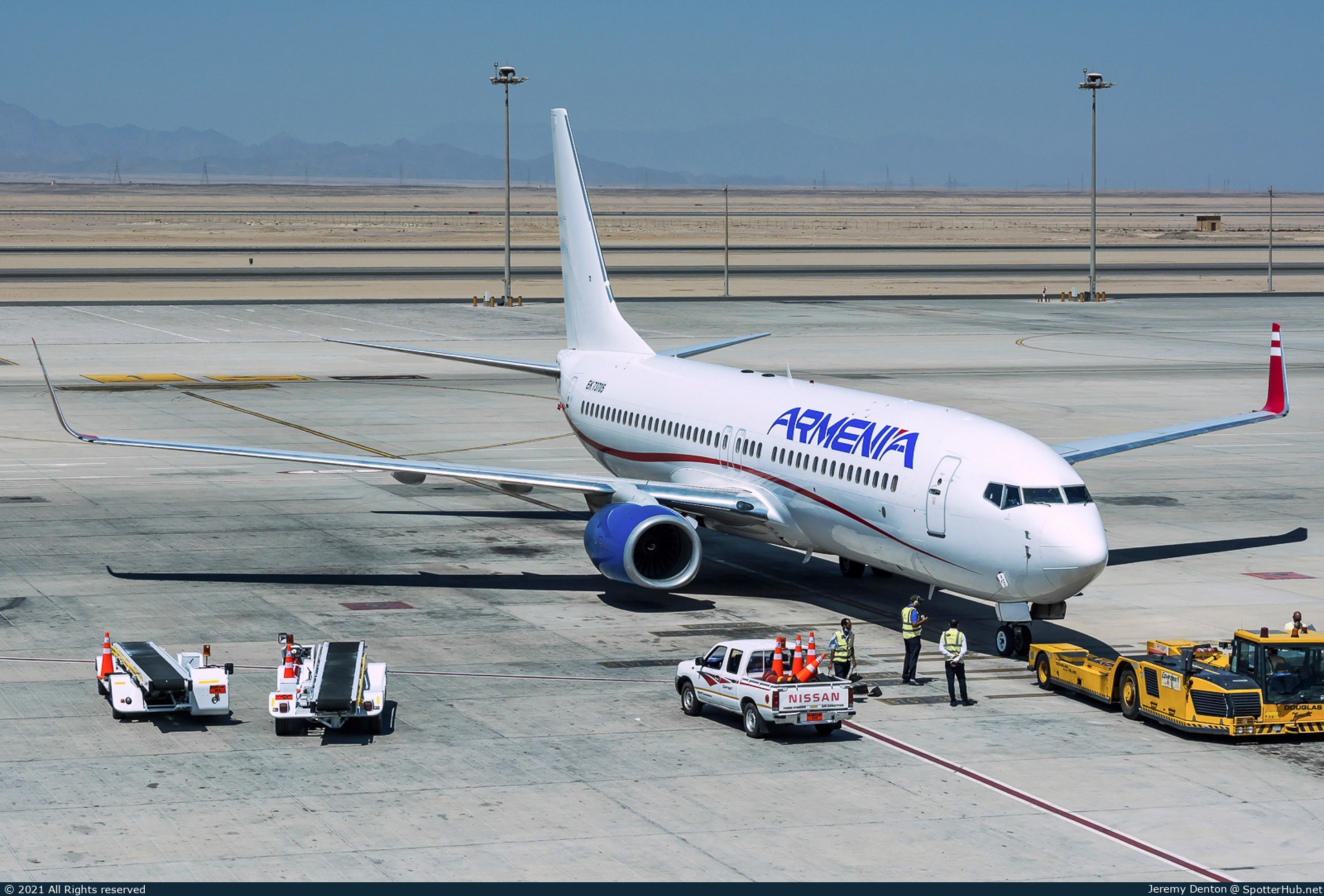 Photo of EK73705 - Boeing 737-8FH operated by Aircompany Armenia