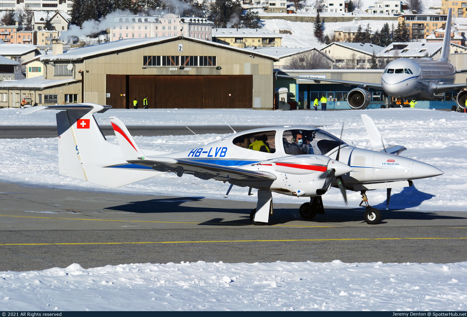 Photo of HB-LVB - Diamond DA42 NG Twin Star operated by Horizon Swiss Flight Academy