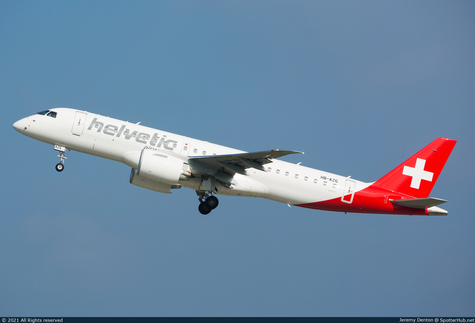 Photo of HB-AZG - Embraer ERJ-190-E2 operated by Helvetic Airways