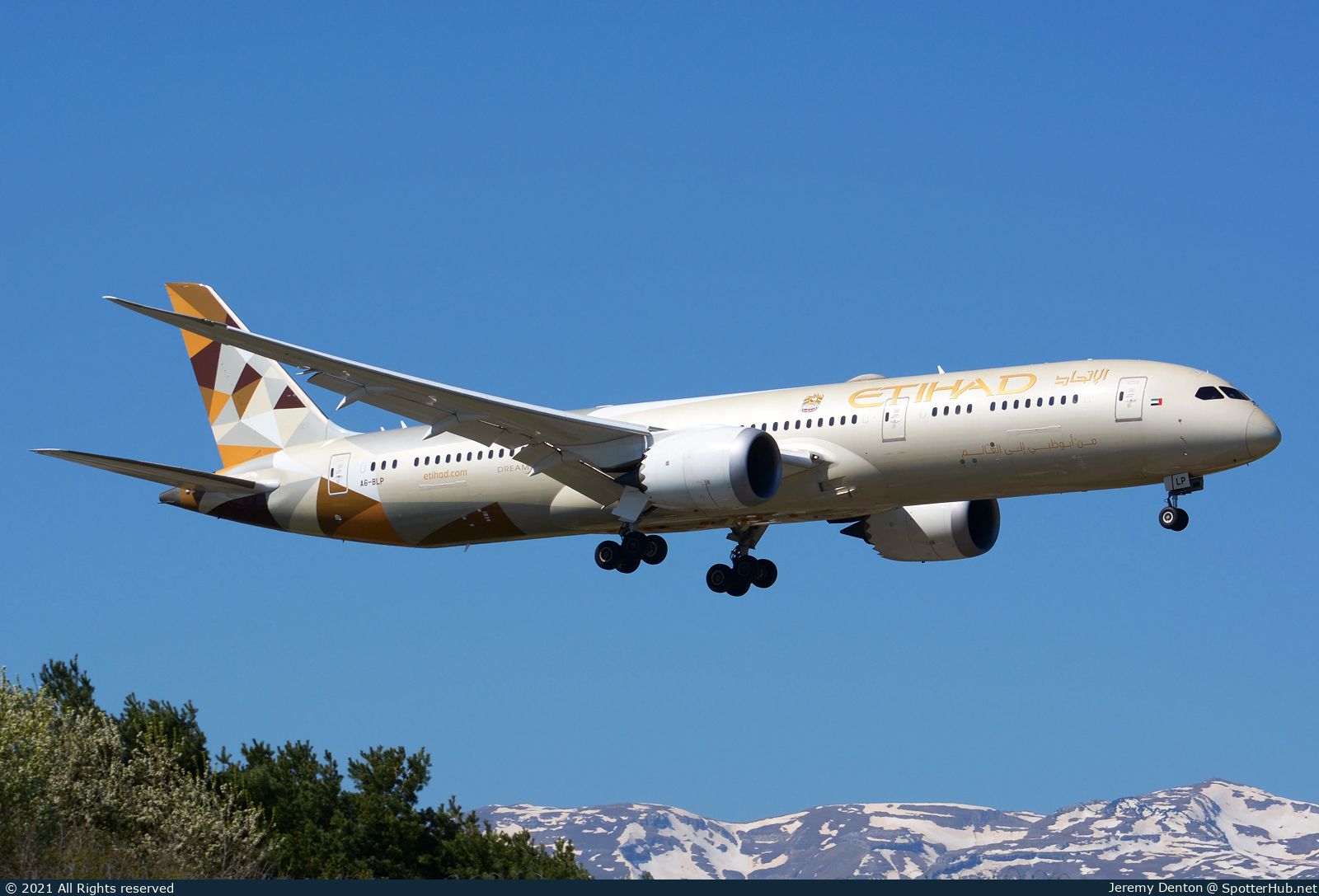Photo of A6-BLP - Boeing 787-9 Dreamliner operated by Etihad Airways