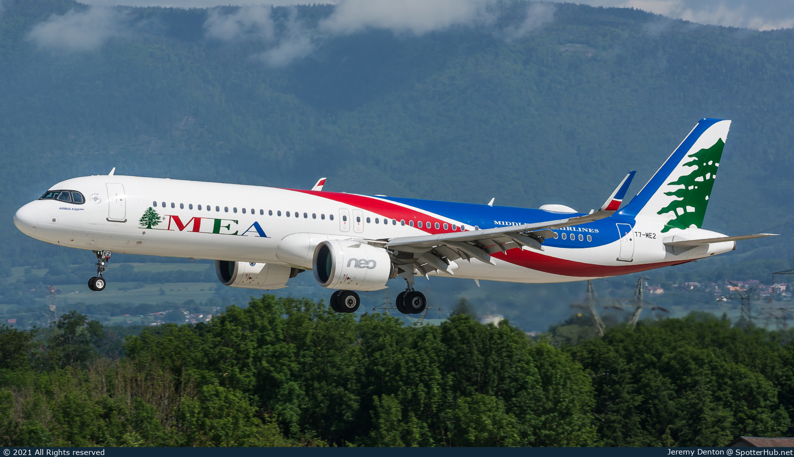 Photo of T7-ME2 - Airbus A321-271NX operated by MEA Middle East Airlines