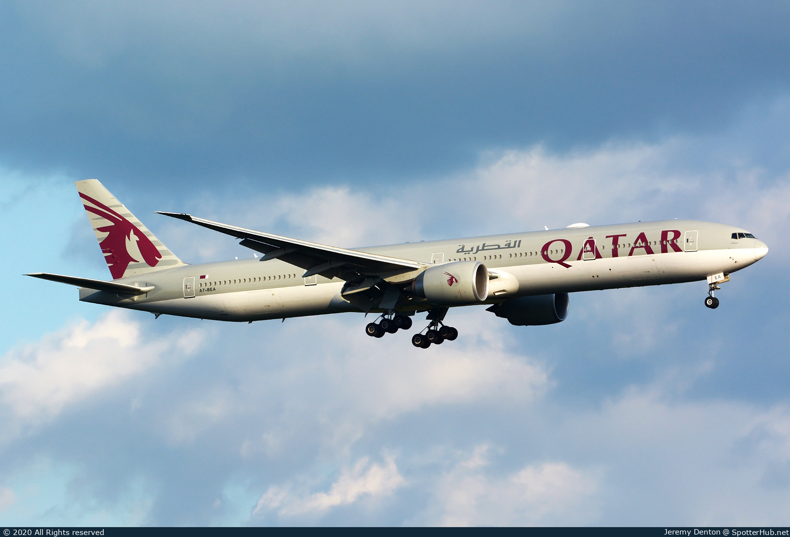 Photo of A7-BEA - Boeing 777-3DZ(ER) operated by Qatar Airways